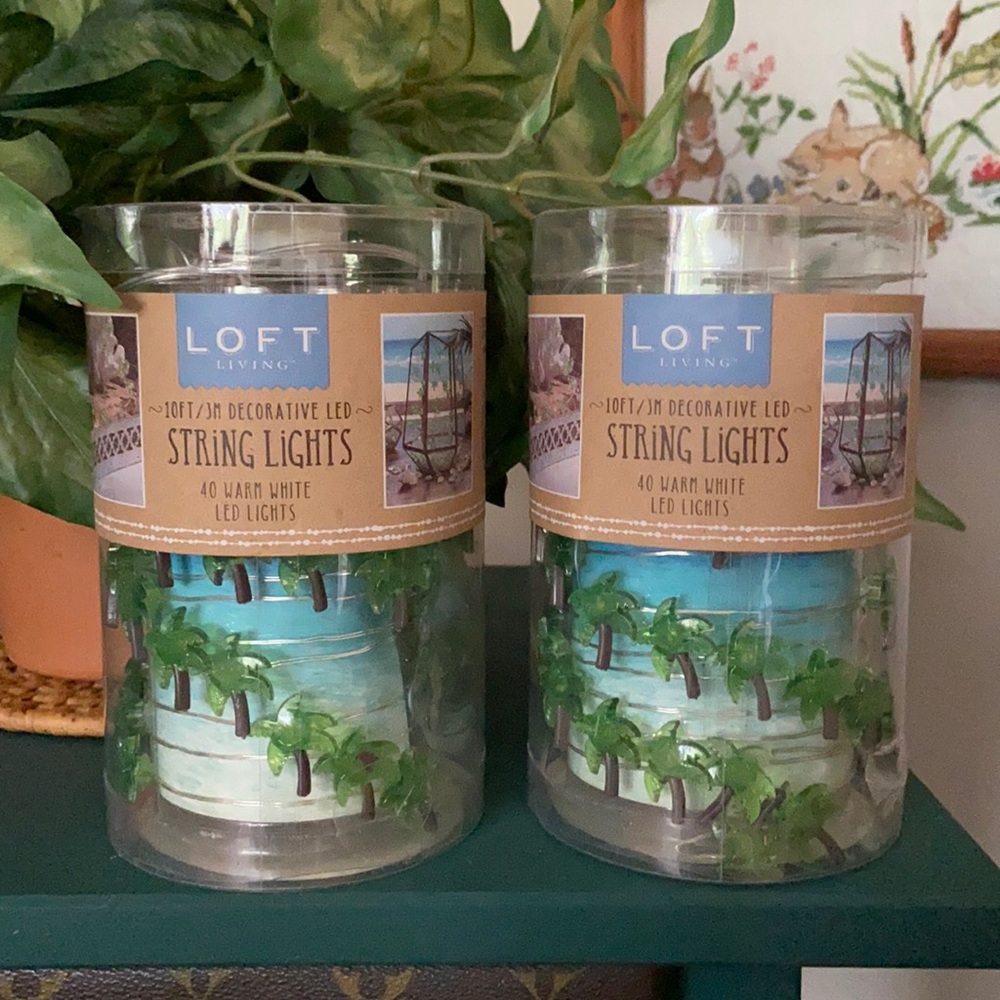 NWT Loft Living Mini Palm Tree String Lights
